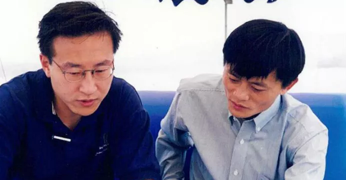 Jack Ma Joe on Boat in West Lake 1999